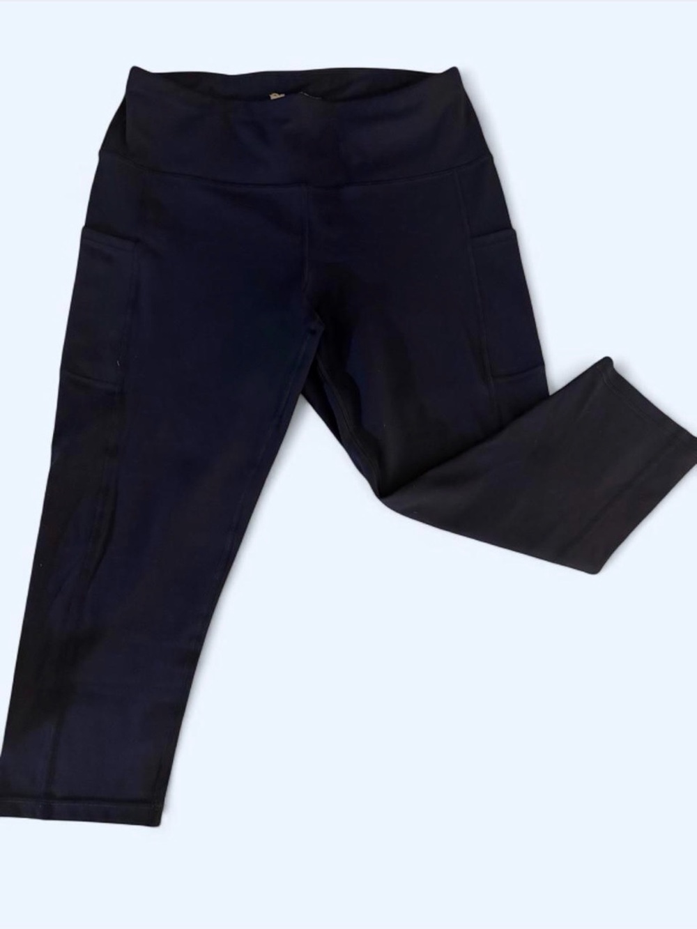 IUGA Navy Performance Cropped Leggings